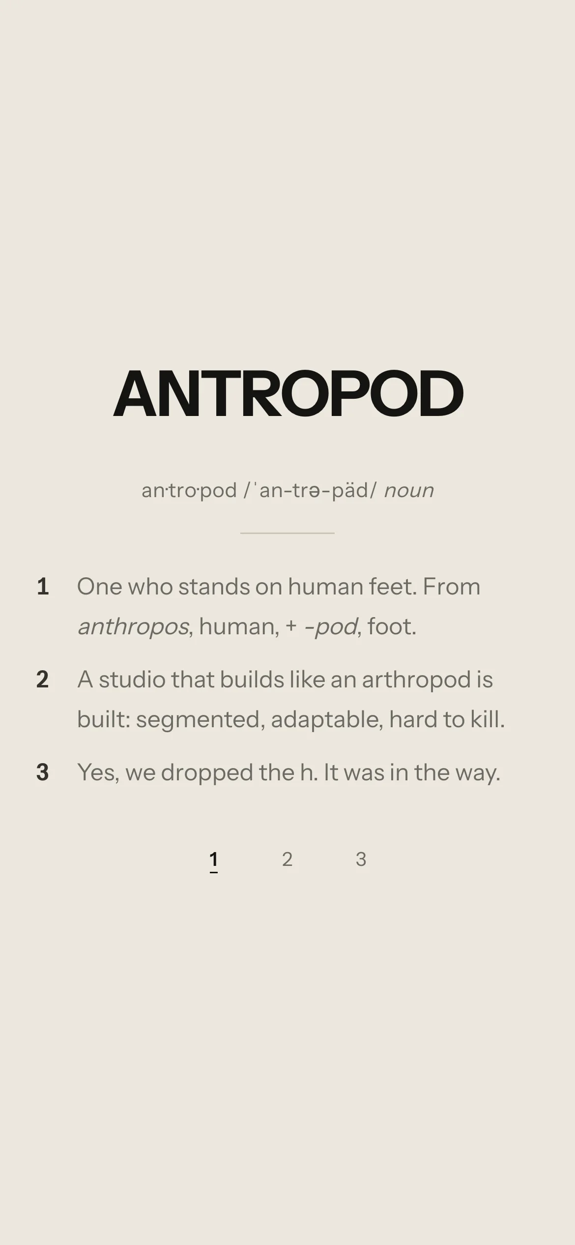 Antropods on a phone